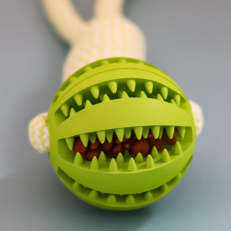 Tough Rope & Rubber Ball Dog Toy