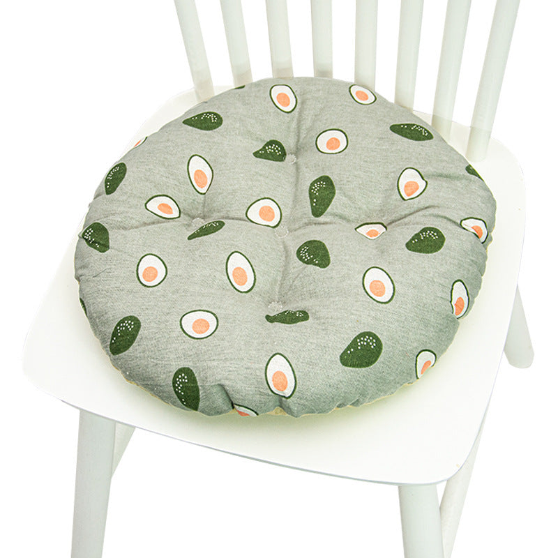 Cute Cartoon Round Cotton Chair Cushion 40cm