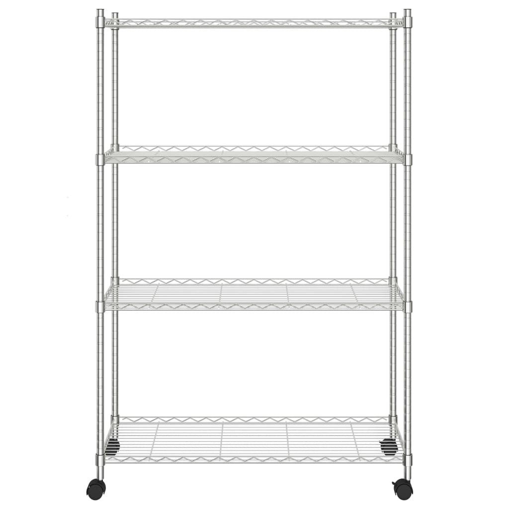 Adjustable 4-Tier Metal Wire Storage Rack