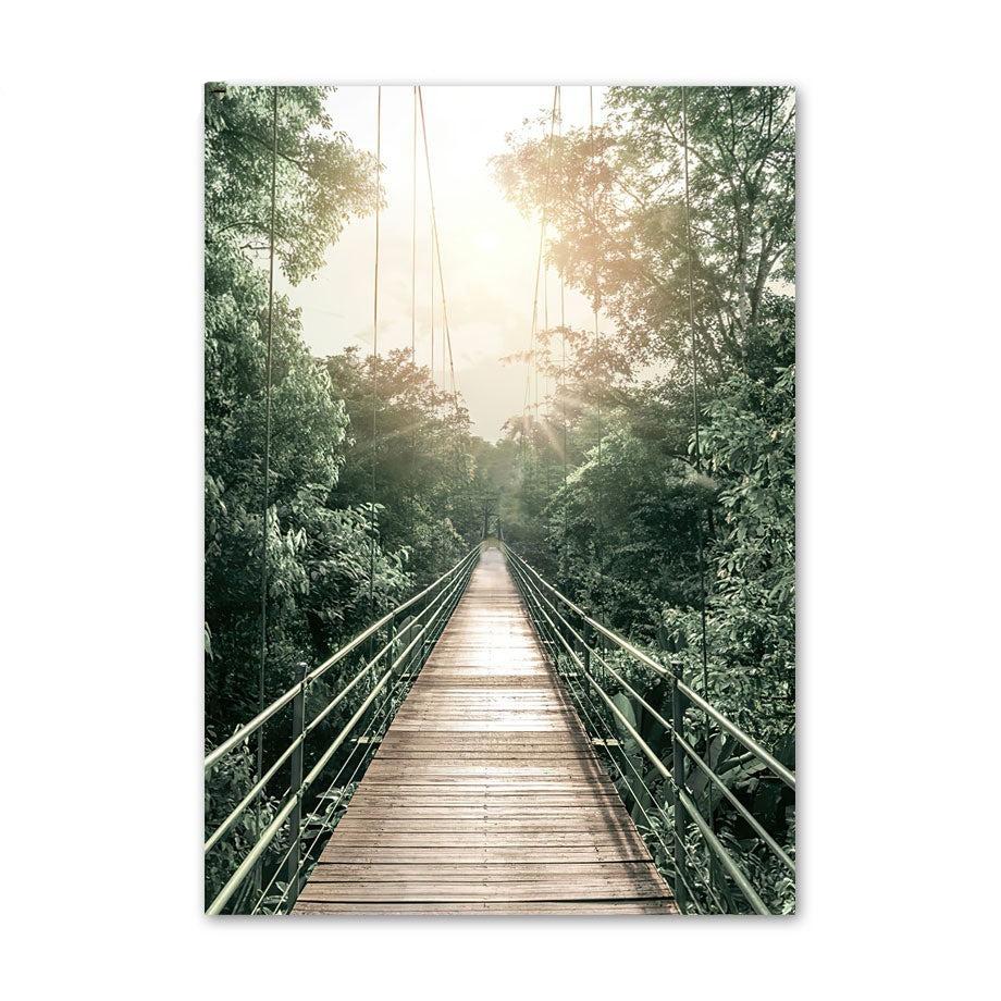 Forest Bridge Canvas Art