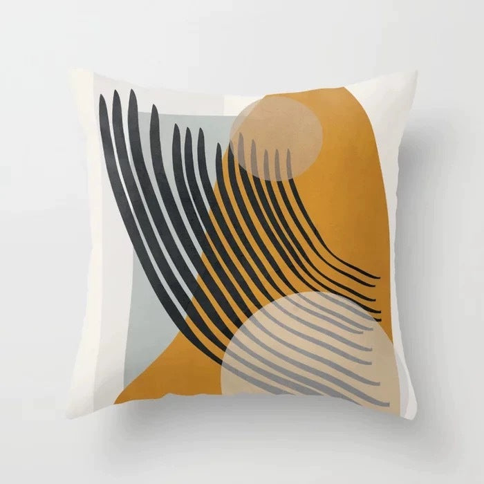 Abstract Geometric Velvet Cushion Cover 45x45cm