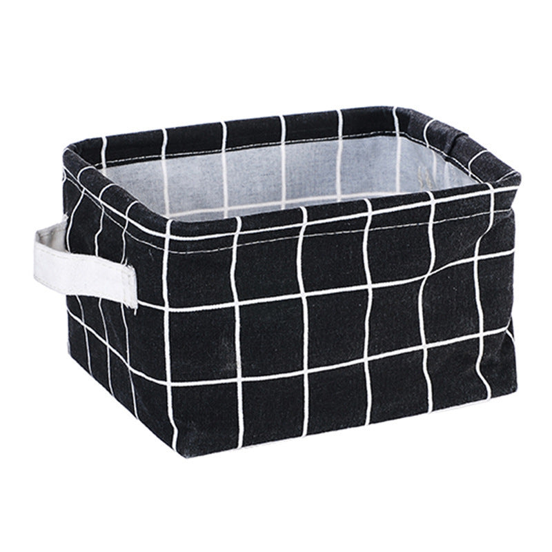 Printed Grid Storage Basket