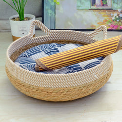 Cat Nest Summer Cool Rattan Cat Scratch Board