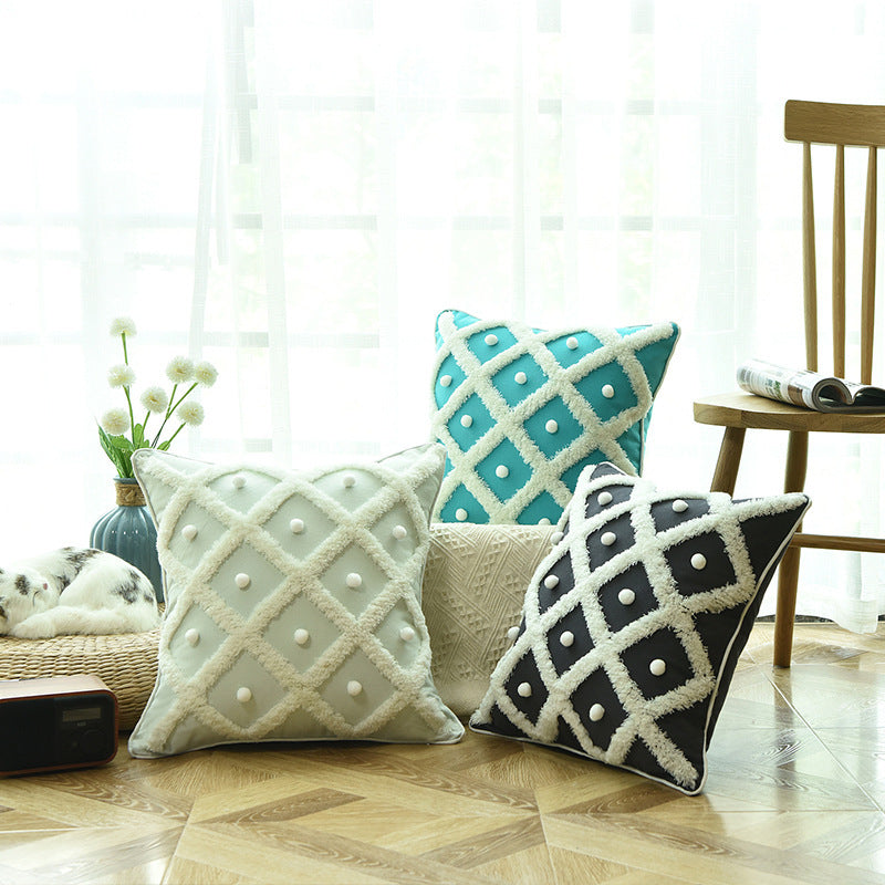 Moroccan Tufted Cushion Cover 45x45cm