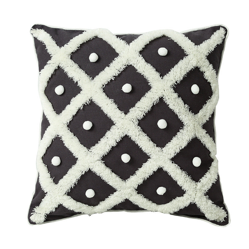 Moroccan Tufted Cushion Cover 45x45cm