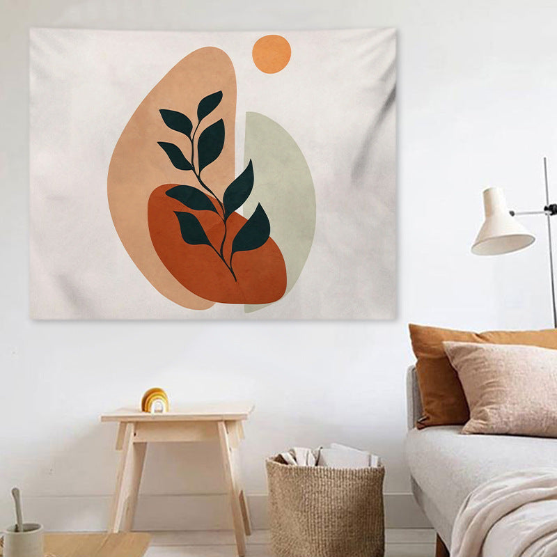 Modern Minimalist Botanical Tapestry