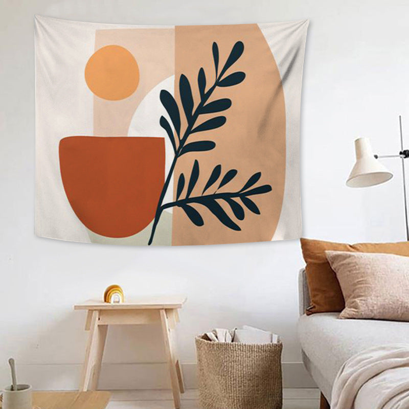 Modern Abstract Shapes Tapestry