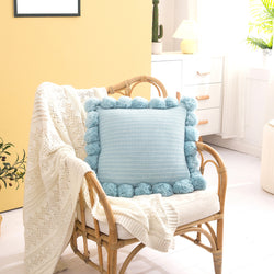 Textured Cushion with Tassels