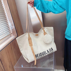 Large-Capacity Canvas Handbag