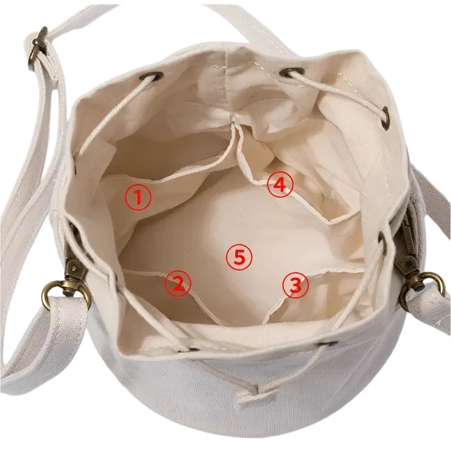 Canvas Bucket Bag