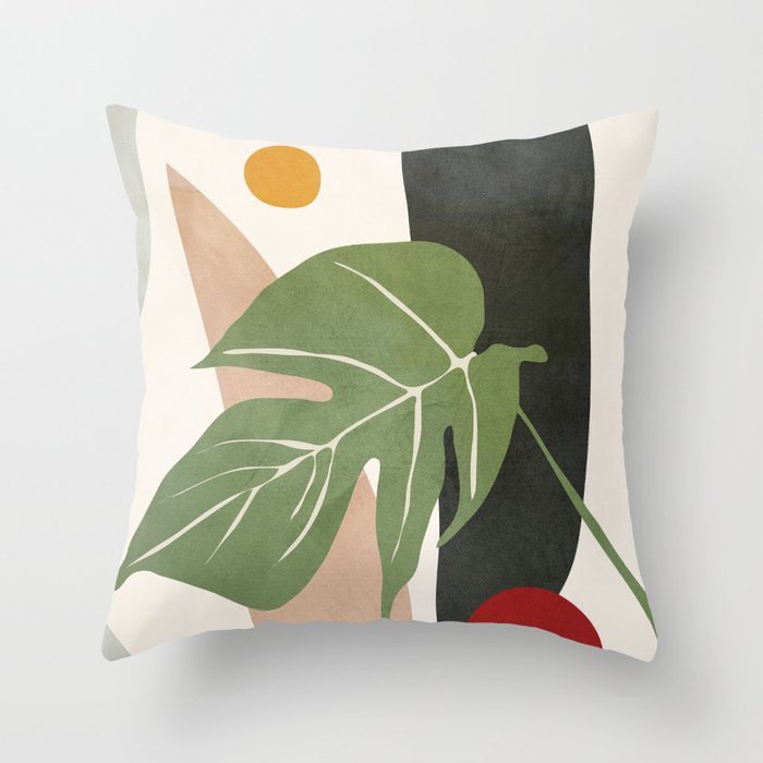 Leaf Pattern Cushion Cover 45x45cm