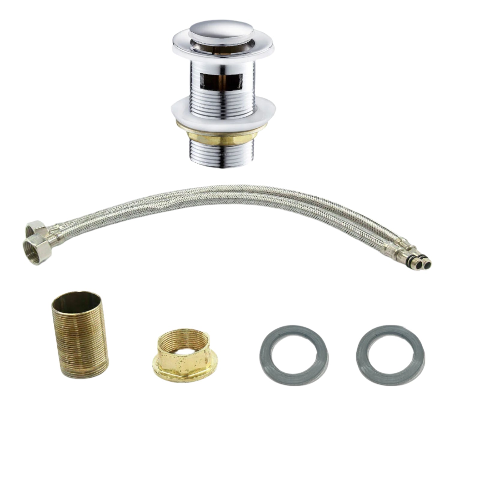 Chrome Basin Mixer Tap Set