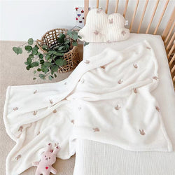 Coral Fleece Baby Blanket, 90x125cm