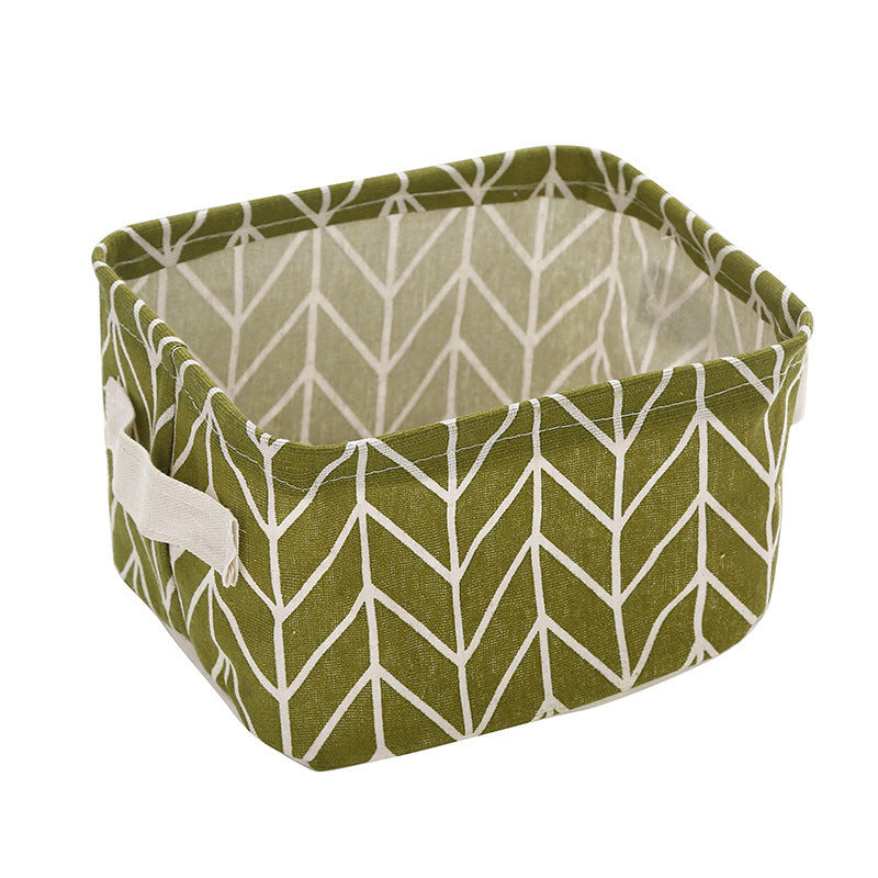 Printed Grid Storage Basket