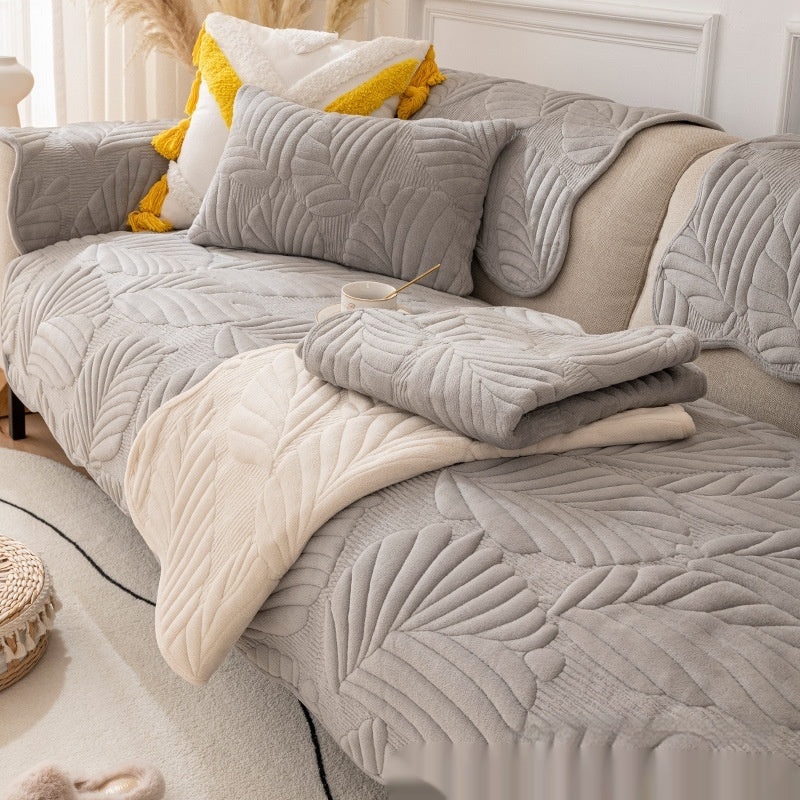 Thick Quilted Sofa Cover 70cm