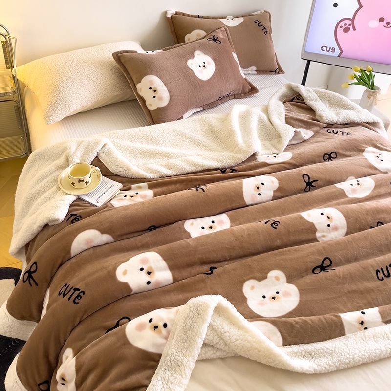 Cute Pattern Fuffy Blanket