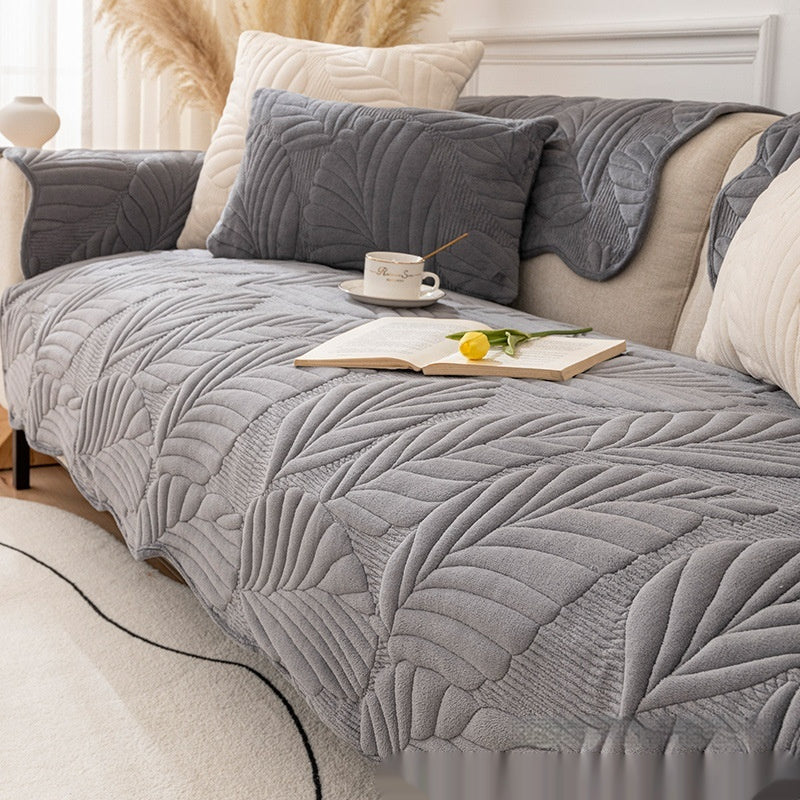 Thick Quilted Sofa Cover 70cm