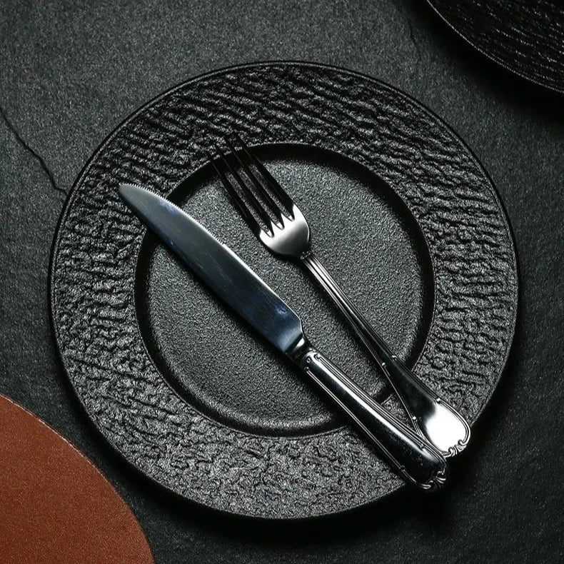 Rustic Stoneware Dinner Plates