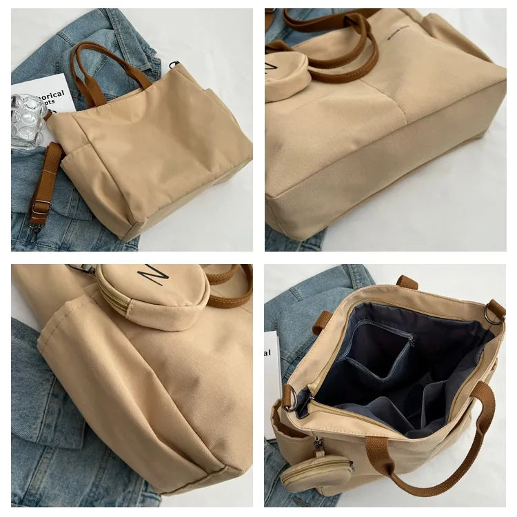 Casual Canvas Tote Bag