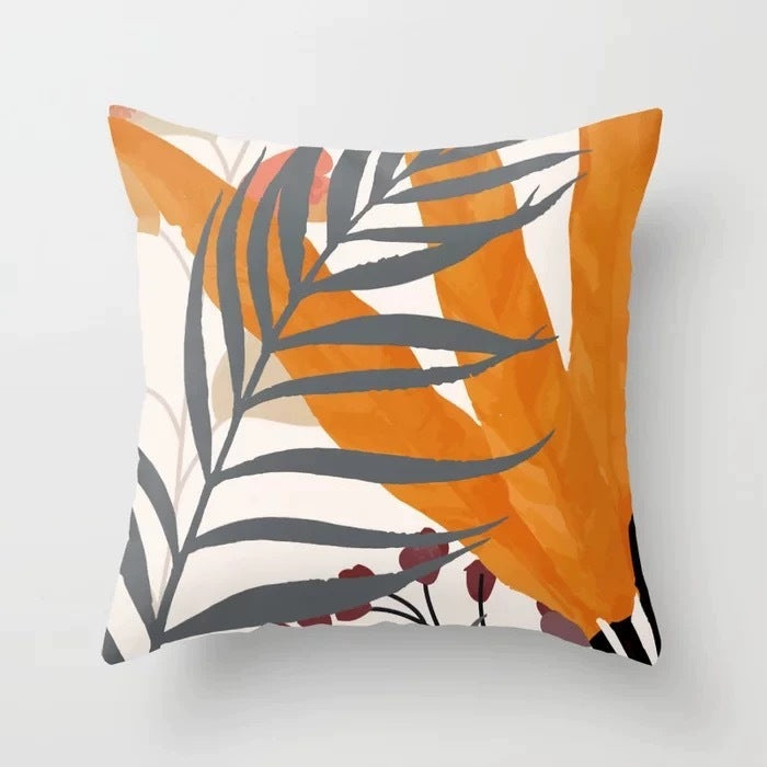 Leaf Pattern Cushion Cover 45x45cm