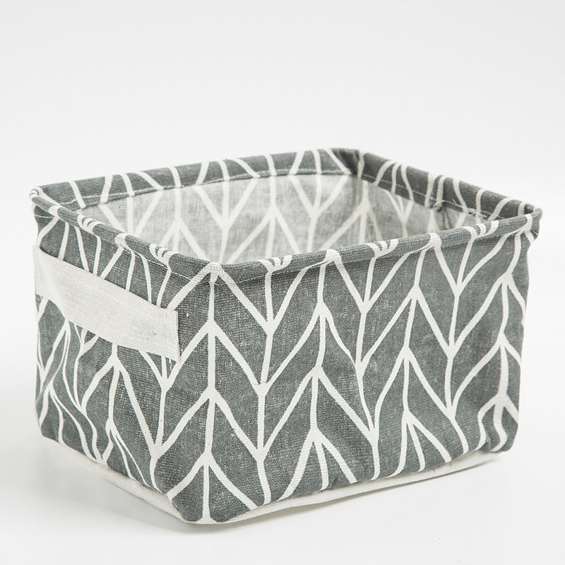 Printed Grid Storage Basket