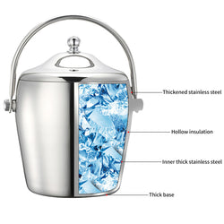 Polished Stainless Steel Ice Bucket