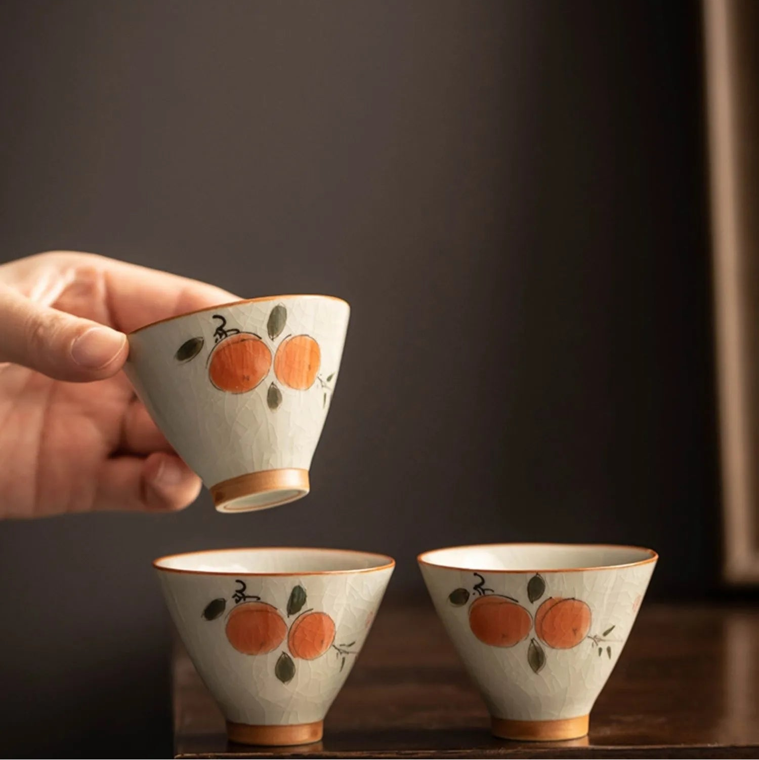 Hand Painted Porcelain Tea Cup 6 Pcs