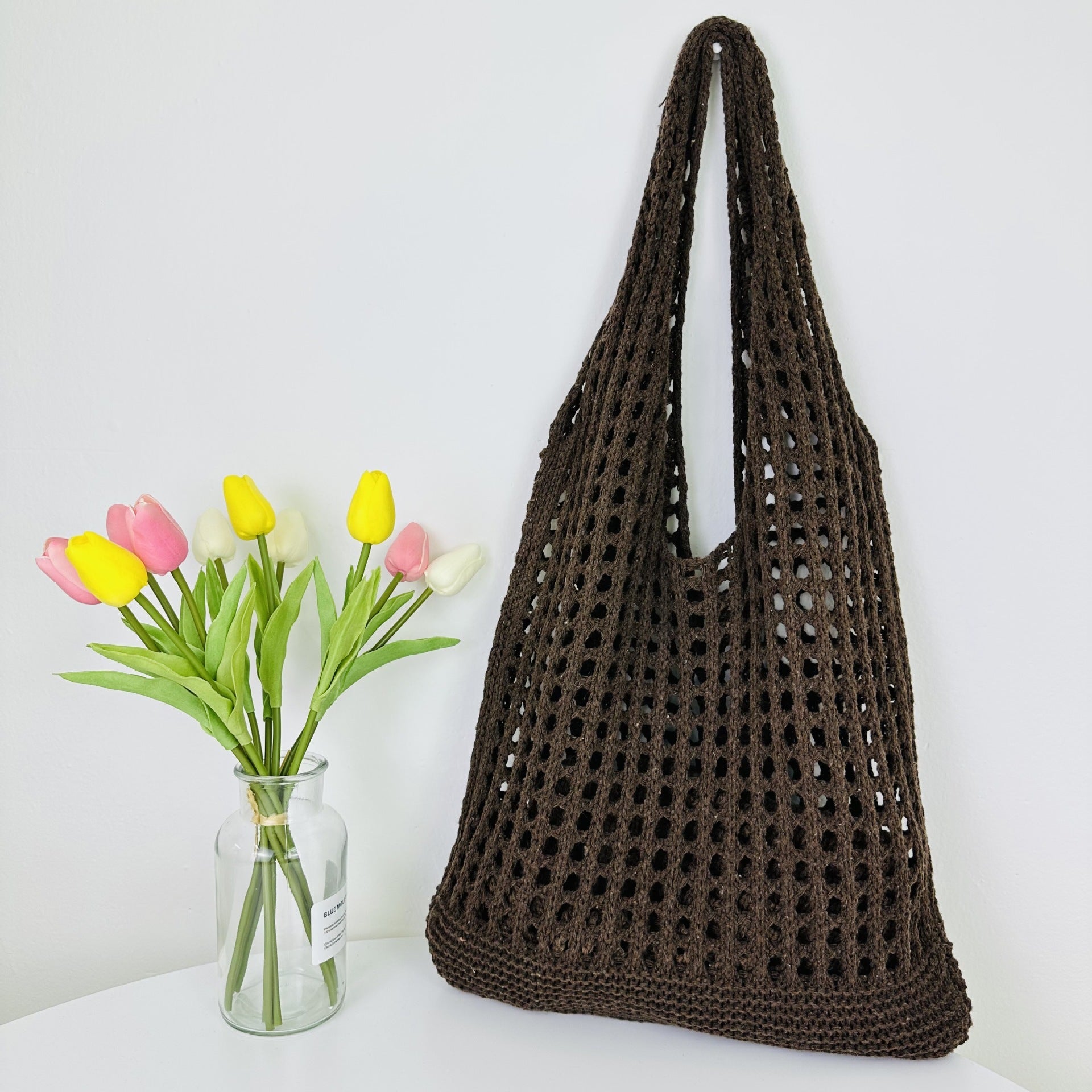 Hollow Crochet Tote Bag