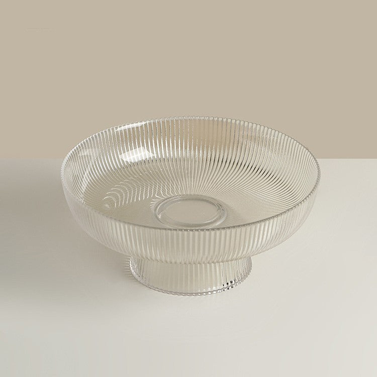 Ribbed Pedestal Bowl