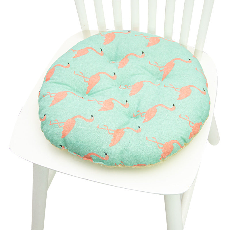 Cute Cartoon Round Cotton Chair Cushion 40cm