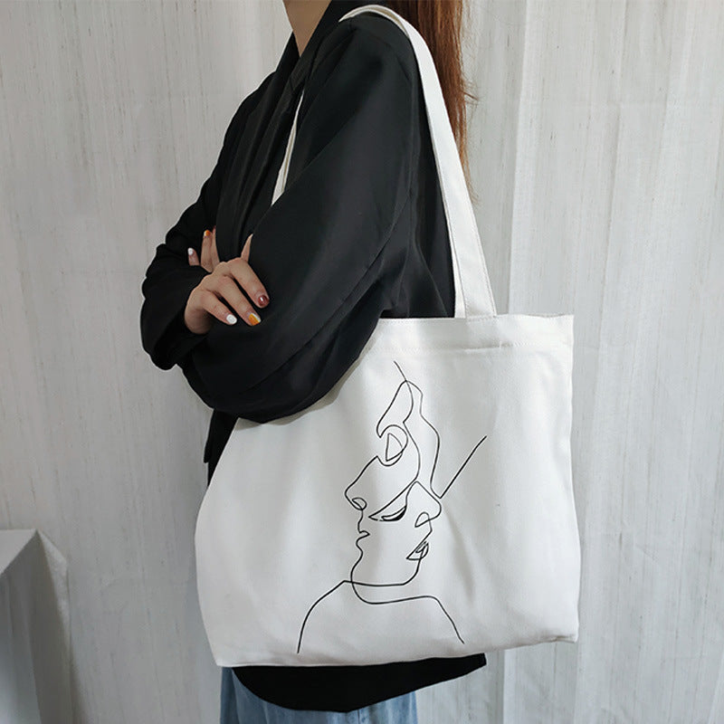 Minimalist Line Art Tote