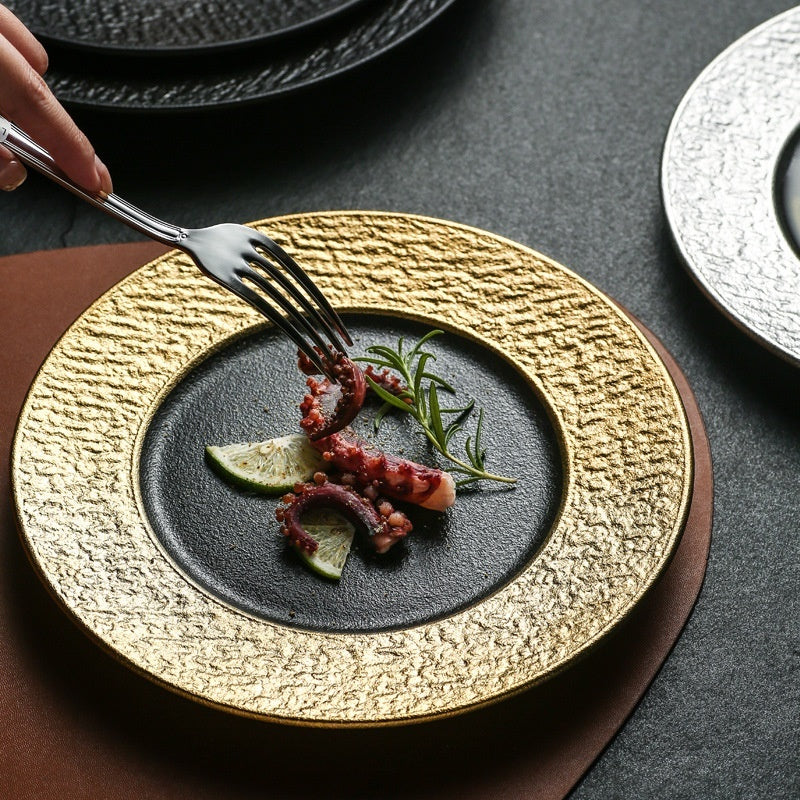 Rustic Stoneware Dinner Plates