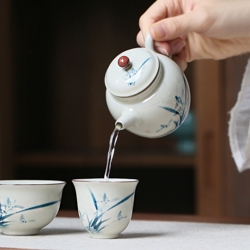 Little Hand-Painted Porcelain Teapot