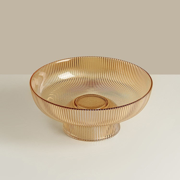 Ribbed Pedestal Bowl