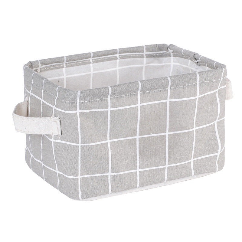 Printed Grid Storage Basket