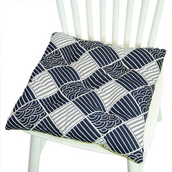 Geometric Square Cotton Chair Cushion 40x40cm