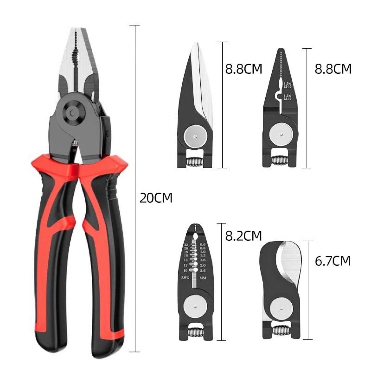 5-in-1 Electrician Pliers Set