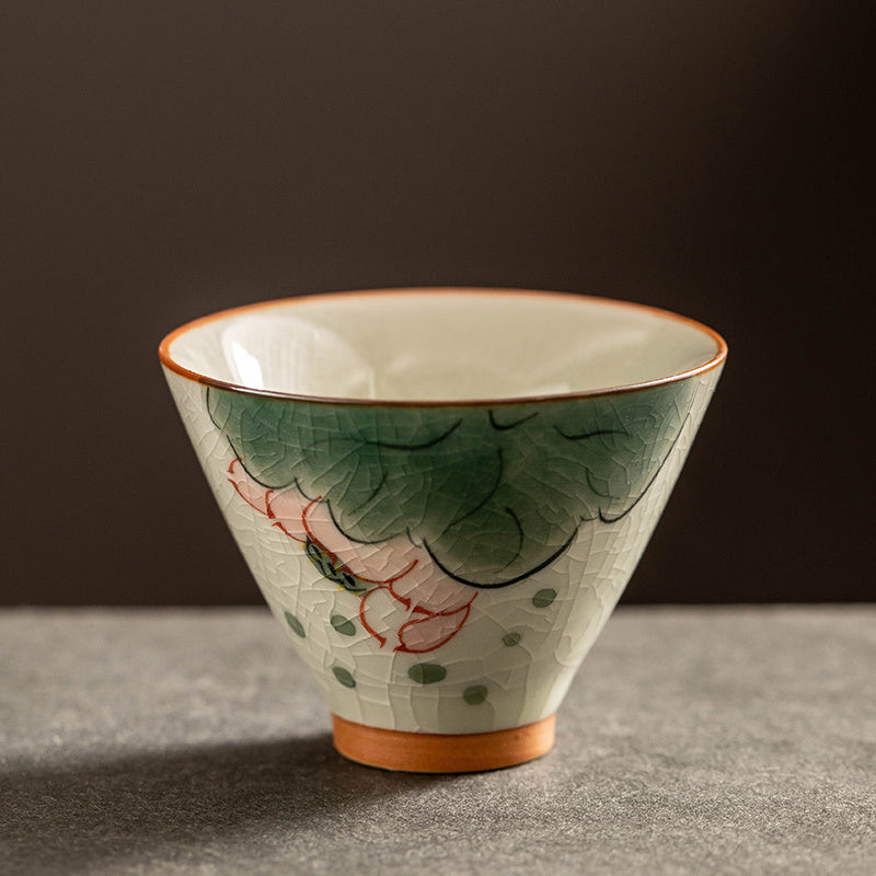 Hand Painted Porcelain Tea Cup 6 Pcs