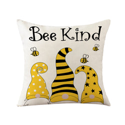 Bee Series Linen Cushion Cover 45x45cm