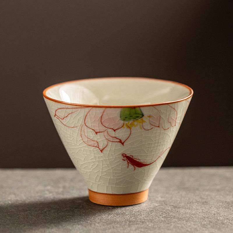 Hand Painted Porcelain Tea Cup 6 Pcs