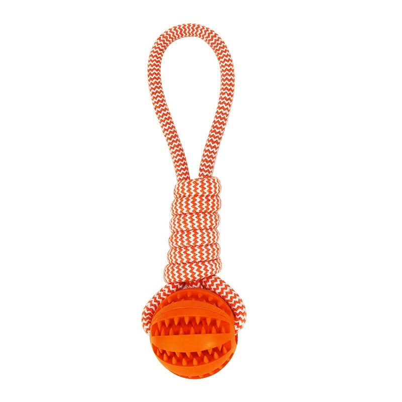 Tough Rope & Rubber Ball Dog Toy