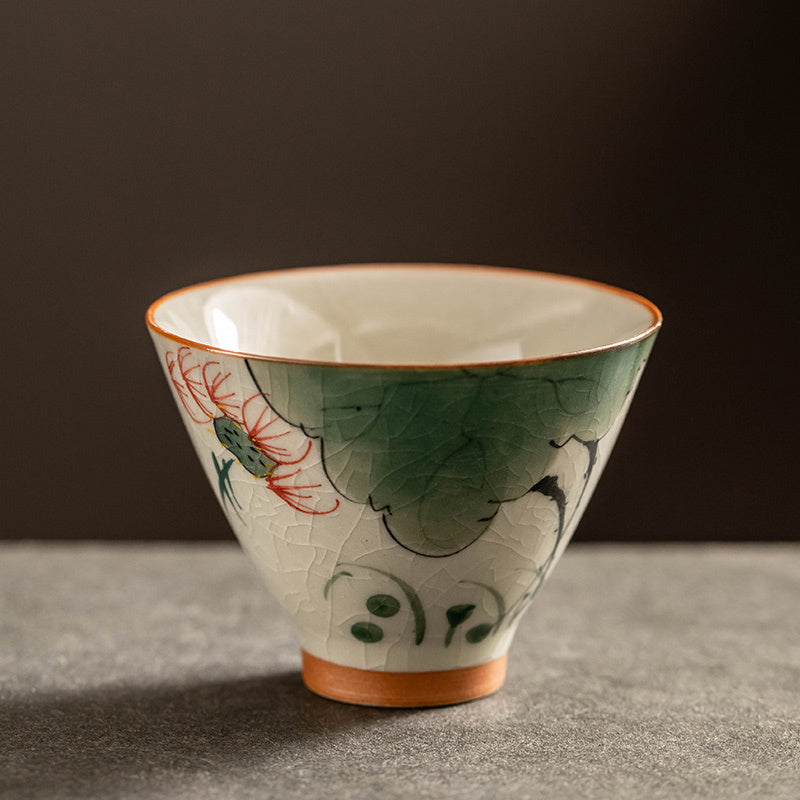 Hand Painted Porcelain Tea Cup 6 Pcs