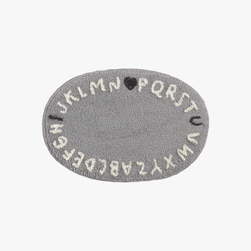 Oval Alphabet Door Mat