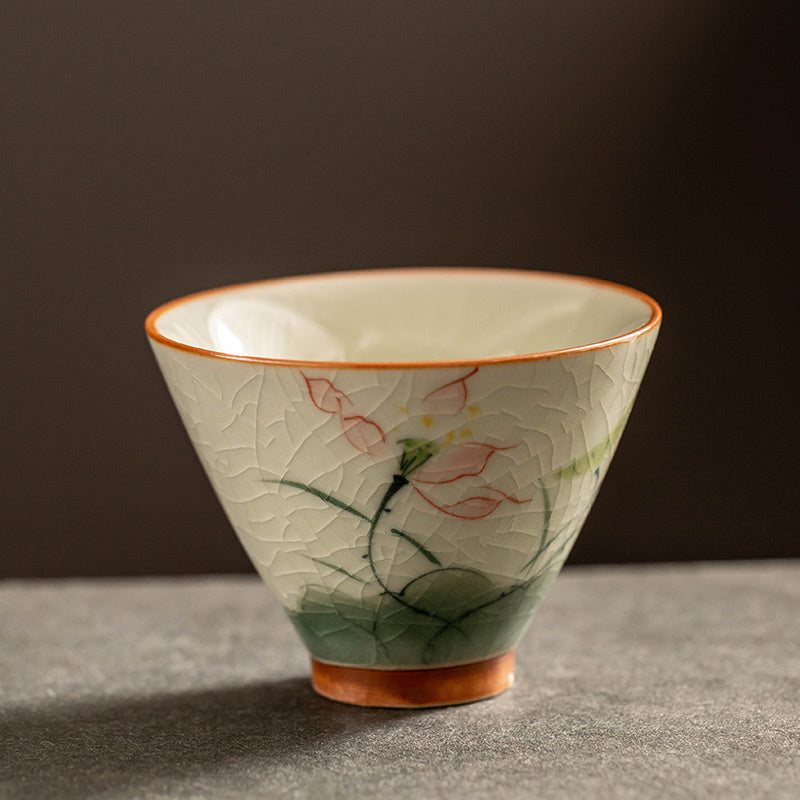 Hand Painted Porcelain Tea Cup 6 Pcs