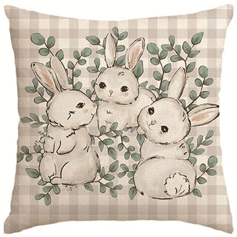 Spring Bunny Cushion Cover 45x45cm