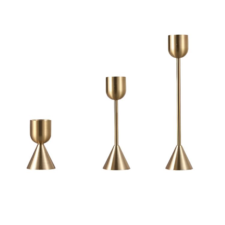 Metal Candlestick Set