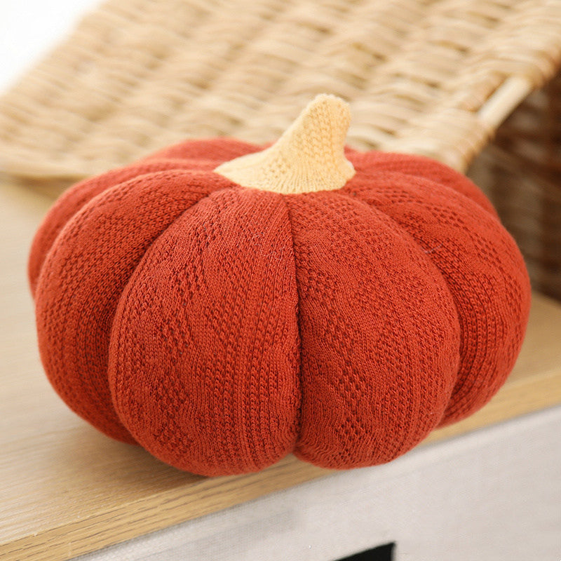 Harvest Knit Pumpkin Cushions