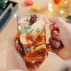 Christmas Festive Glass Mug