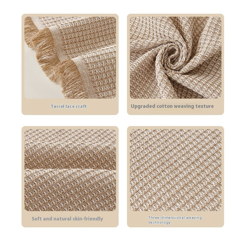 Textured Woven Throw Blanket