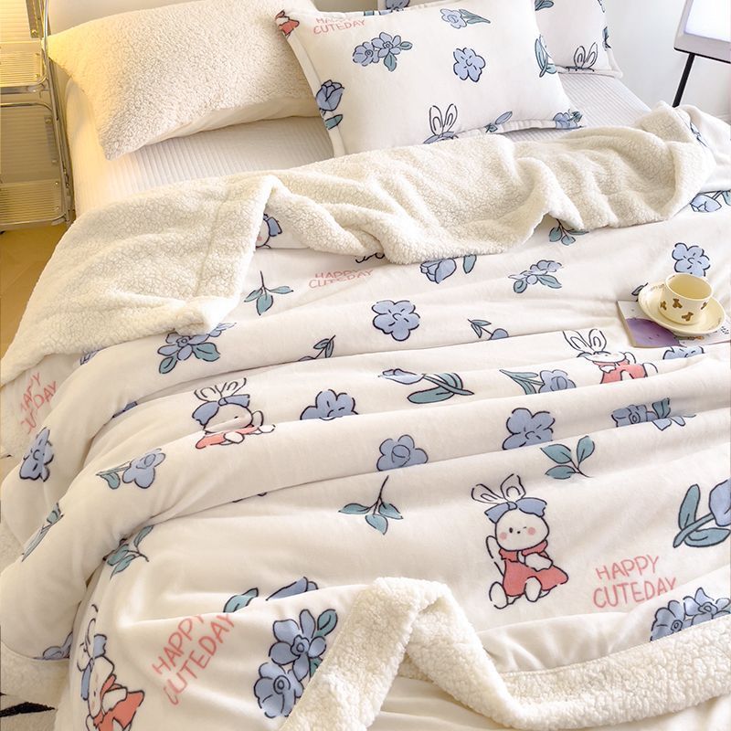 Cute Pattern Fuffy Blanket